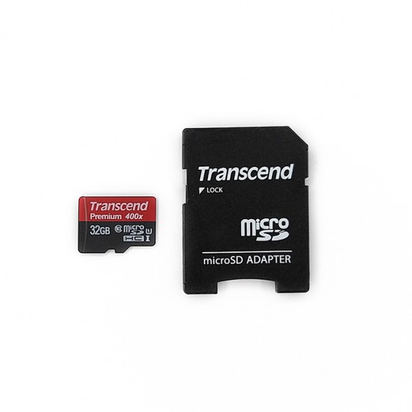 32GB MicroSDHC Transcend 400x UHS-I UI 45Mb/s
